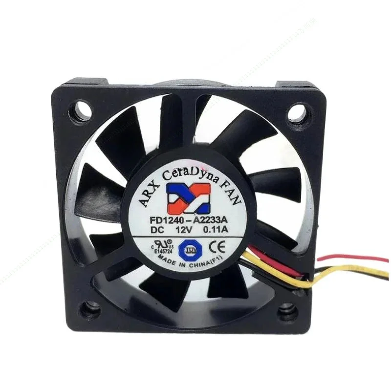 

W FOR ARX FD1240-A2233A 12V 0.11A 1.32W 4010 4CM 3 Pin Speed Mute Cooling Fan