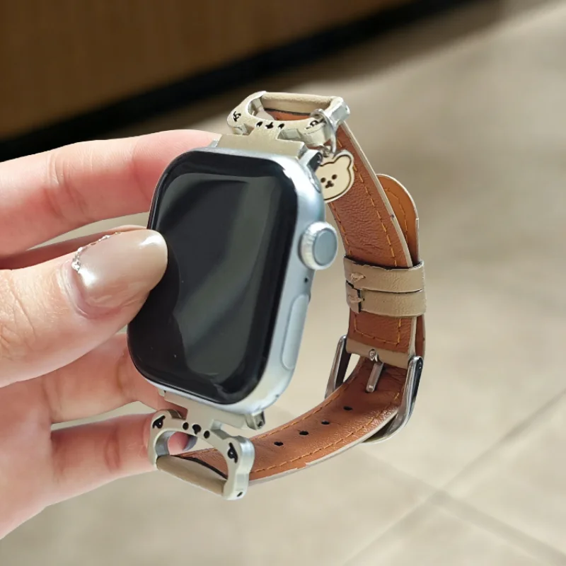 

1 простой и роскошный ремешок, совместимый с ремешками iWatch 38 мм, 40 мм, 41 мм, 42 мм, 44 мм, 45 мм, 49 мм, модный ремешок ручной работы.