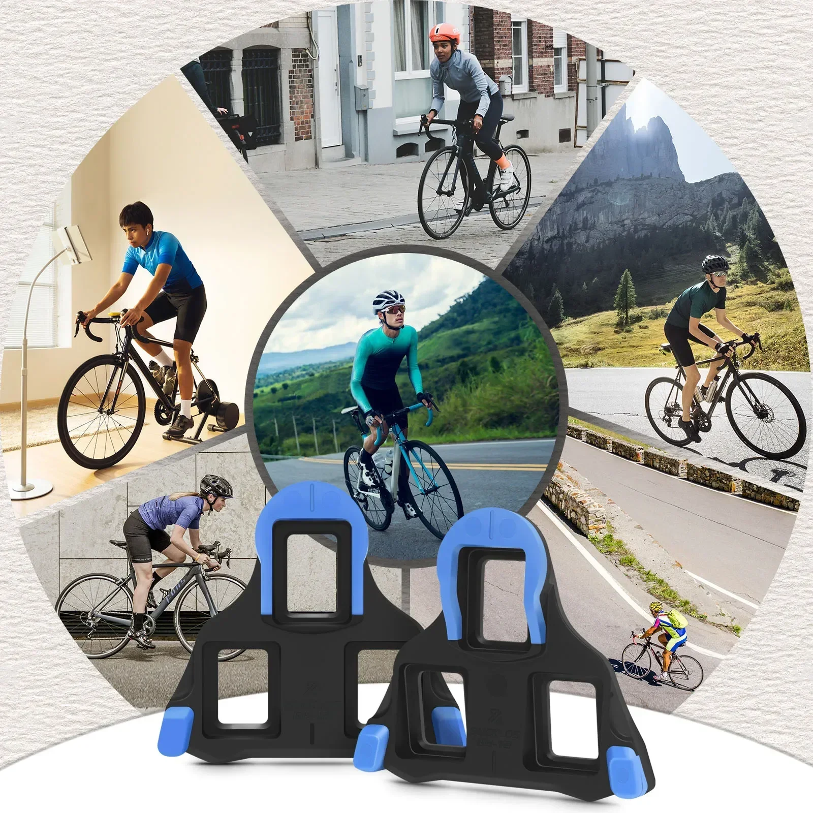 Road Bike Pedal Cleat for SPD SL SH10/SH11/SH12 Float Pedal Cleats 0/2/6° Bicycle Pedals Plate Clip Cycle Shoes Bike Accessories