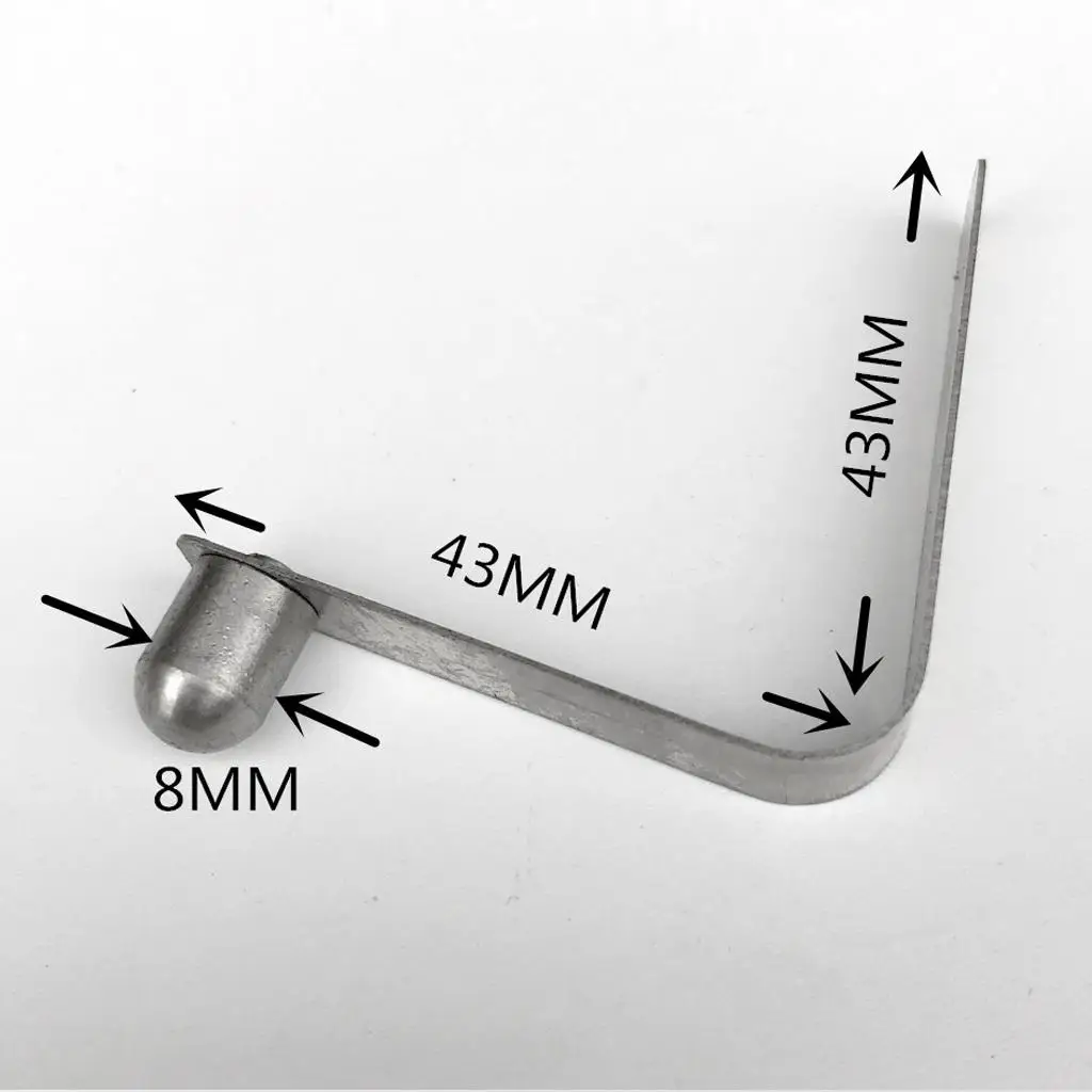 Pack 6 Durable Strong 8mm - paddle Spring Clip - Tent Pole - Awning Accessories