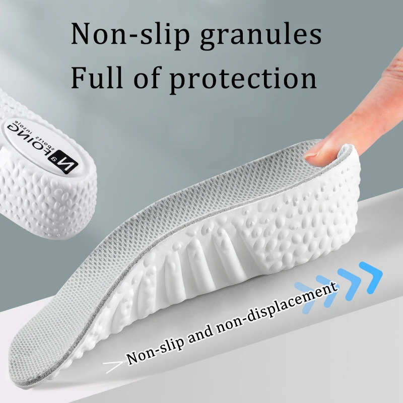 Memory Foam Height Increase Insoles Sneakers Heel Lift Shoe Pads for Men Women Shoes Flat Feet Arch Support Orthopedic Insoles image 5