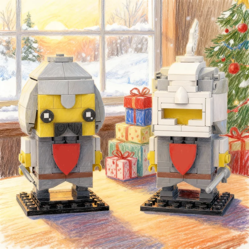 

300 деталей MOC Замок Классические бело-желтые рыцари Brickheadz, модель-конструктор, игрушка для сборки, идея для рождественских подарков, развивающая игрушка