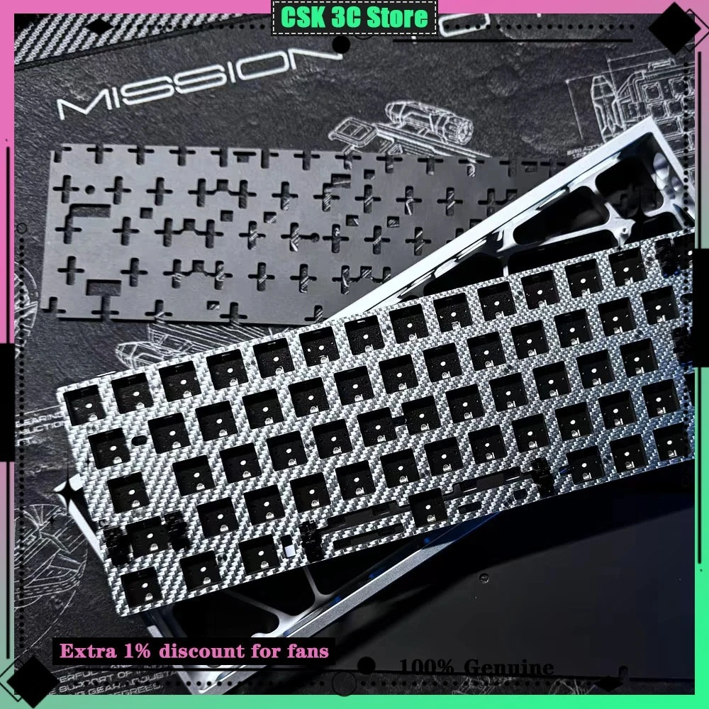 Everglide AE64PRO Magnetic Switch Keyboard PCB Kit with Dual-LED StarFlash 480MHz GH60 Compatible Full Sound Dampening Stabs