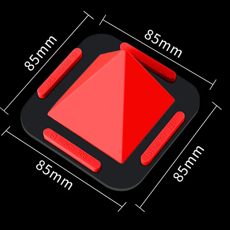 Supporto universale per telefono per pavimento da tavolo Design piramidale in silicone antiscivolo regolabile a 4 angoli per IPhone IPad Samsung Xiaomi 4-11"