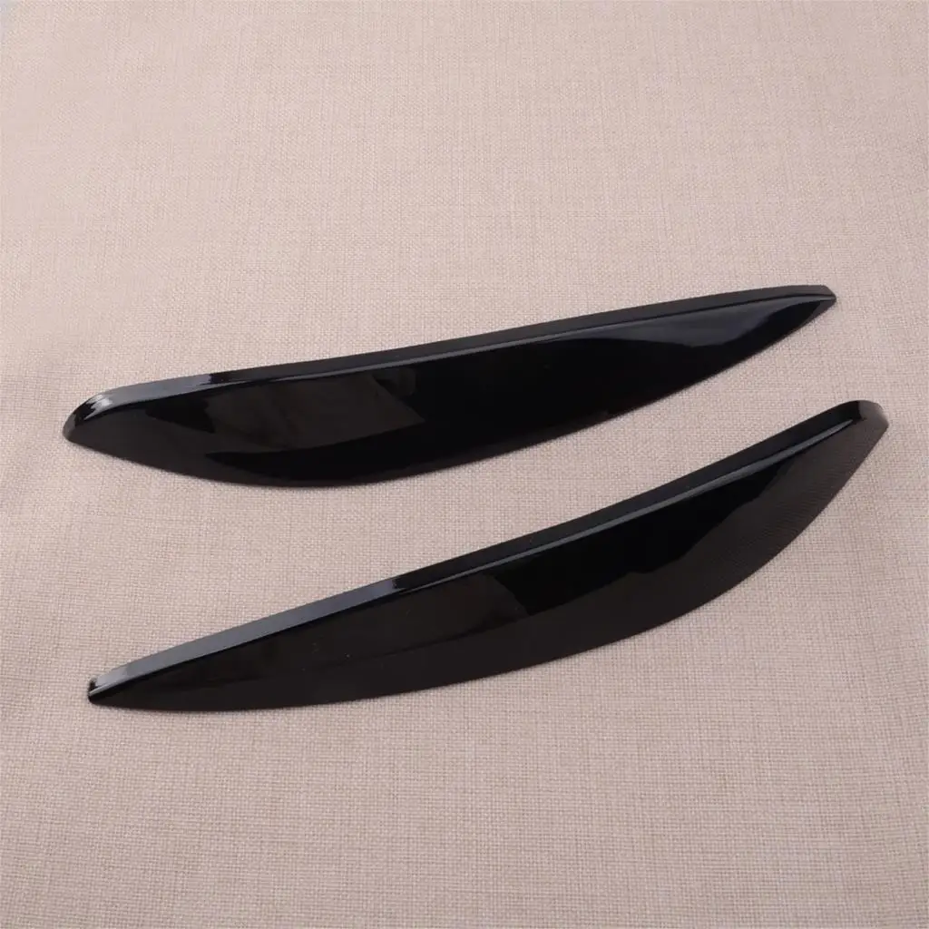 Glossy Black Car Headlight Eye Lid Eyebrow Cover fit for Benz Smart 453 Fortwo Forfour 2020 2019 2018 2017 2016 2015