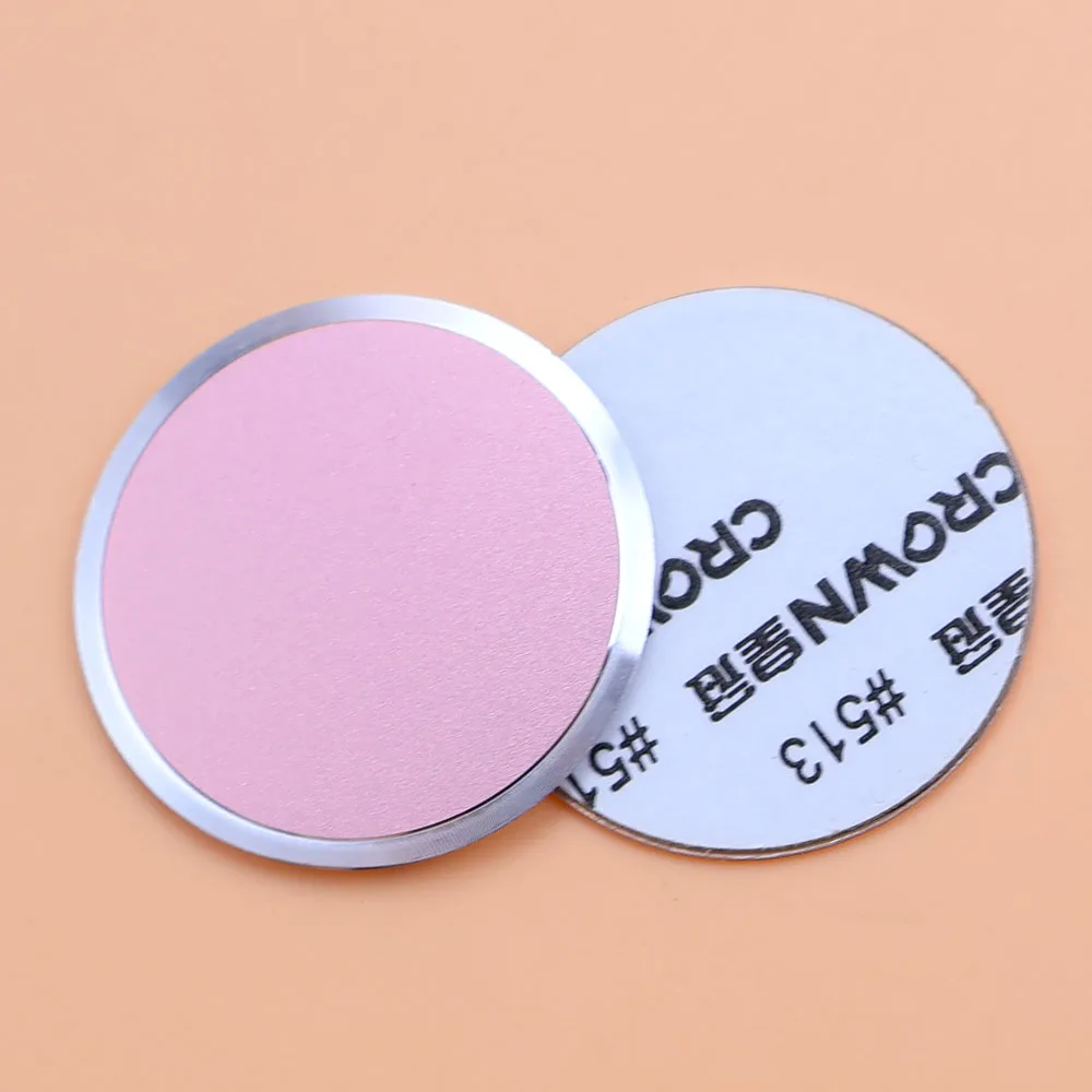 자기 자동차 전화 홀더에 대 한 얇은 금속 접시 디스크 자석 태블릿 책상 전화 자동차 스탠드 마운트 라운드에 대 한 철 시트 스티커 디스크