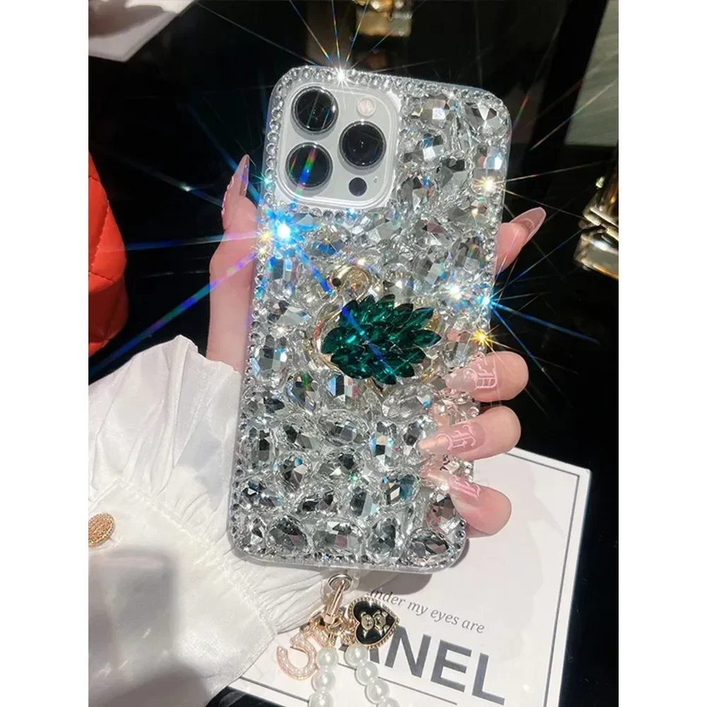 

Crystal Swan Phone Case for Samsung, 3D Bling Diamond, Glitter, S23, S22, S10, S24, S20 FE, S21 Plus Ultra, Note 10, 20 Lite