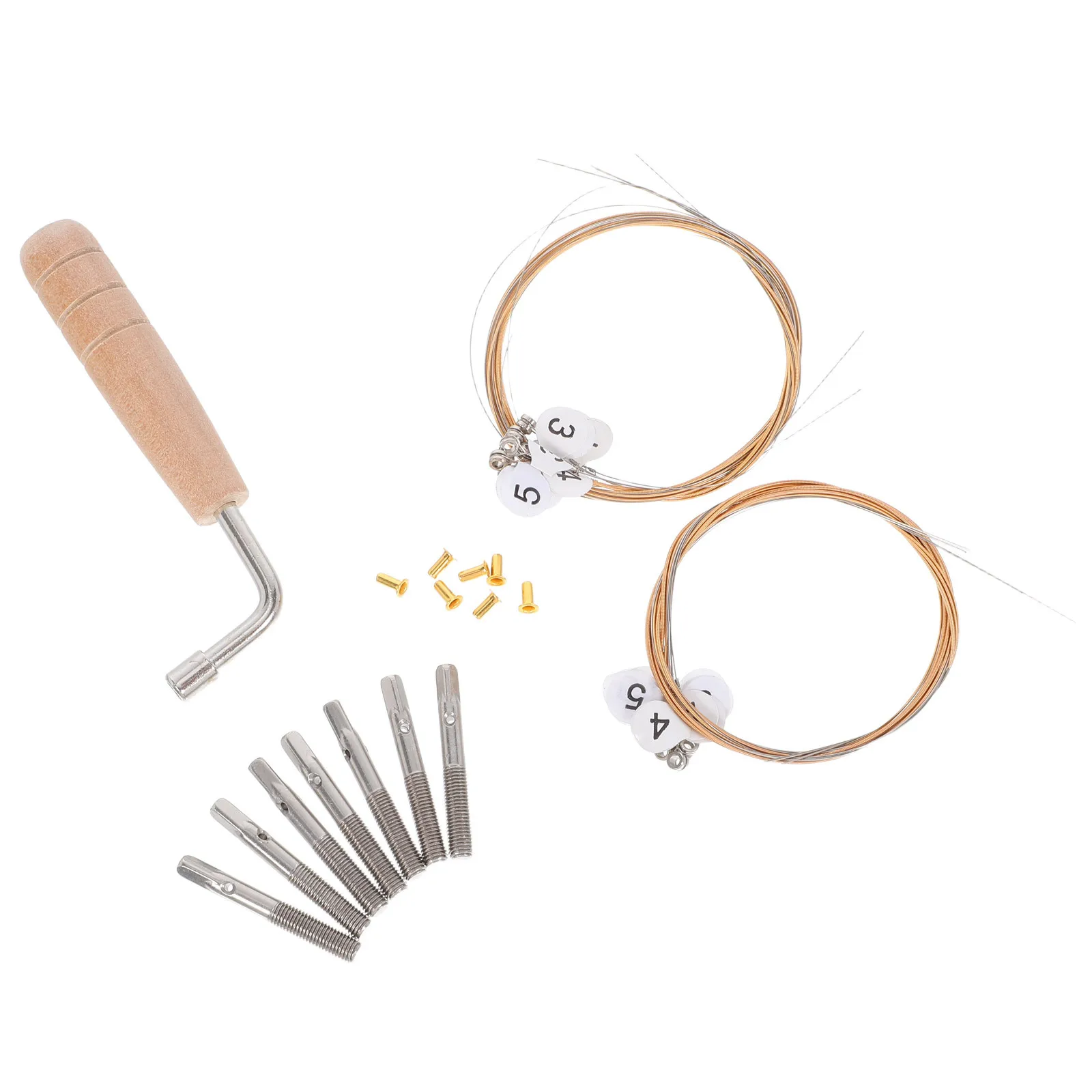 

1Set Highquality Lyre Harp Parts Set Precision Engineered Strings and Tuning Tools for Reliable Performance Stability