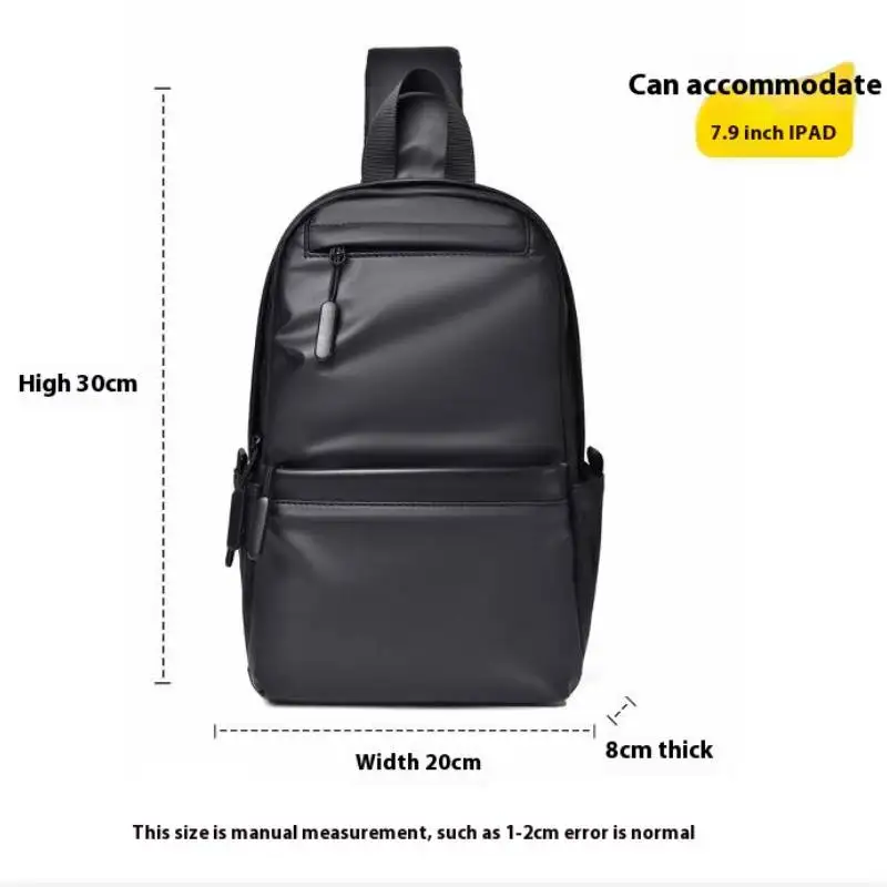 Men Portable Multifunctional Daily Crossbody Bag Trendy Street New Messenger Bag Men Sports Large Capacity Diagonal Backpack image 2