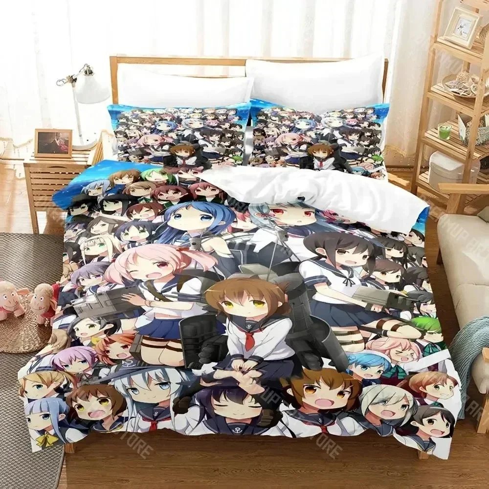 2026 3D Print Kantai Collection Bedding Set Boys Girls Twin Queen Size Duvet Cover Pillowcase Bed Kids Adult Fashion Home Textil