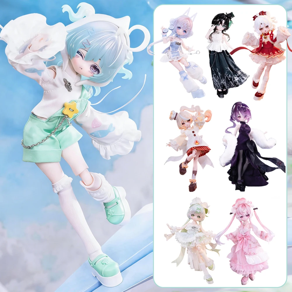 

Коллекционная шарнирная кукла BJD 1/8 Minty Little Lucky Spirits в слепой коробке, сюрприз-подарок для девочек, загадочная коробка