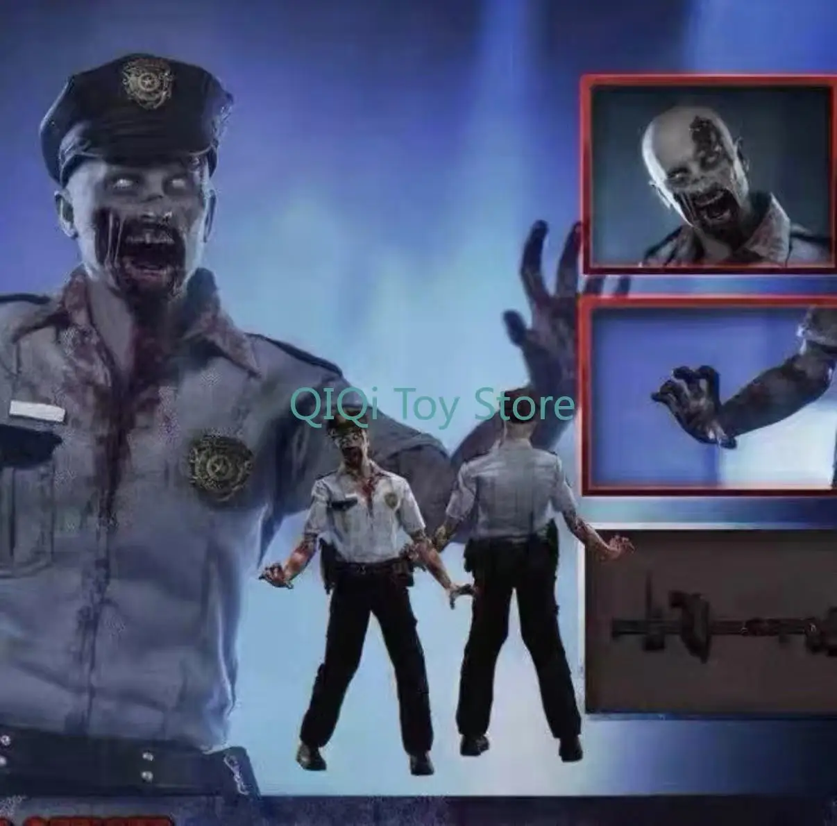 

in stock 1/12 Raccoon, Angry, Zombie Policeman Can Do Model