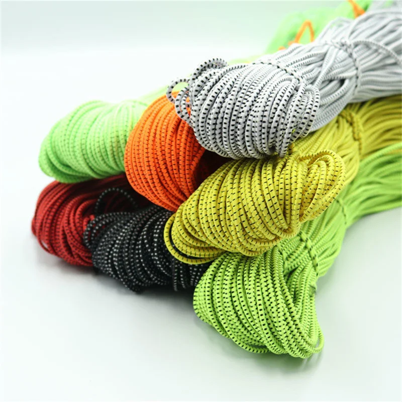 50meter Color With Point Elastic Rope Round Rubber Elastic Elastic Band Fo Hair Ring Rubber Band Making DIY Clothing Label Craft