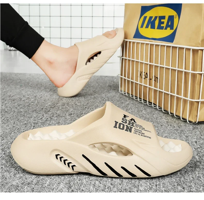 Sommer Herren Massage-Slipper Indoor Outdoor Sandalen Strand Freizeitschuhe Weiche Sohle Slides Herren Flip-Flops Herrensandalen Große Größe 47 – Detail 20
