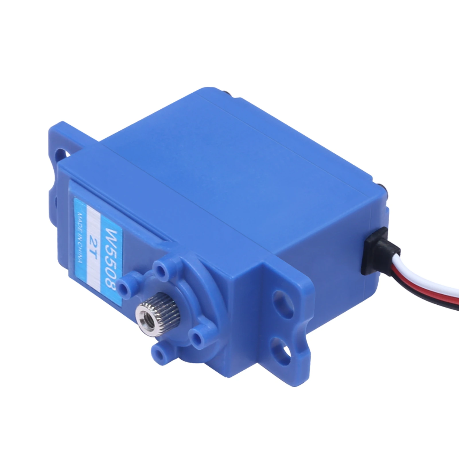 JX W5508-2T 8KG 0.4sec Verricello a vela ad alta velocità Servo digitale Metal Gear Sterzo standard da 360 gradi per barca da competizione Rc