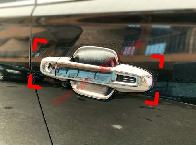 ABS Chrome Door Handle Cover & Door Bowl Trim For Subaru Forester SK 2018 2019 Car Accessories Stickers