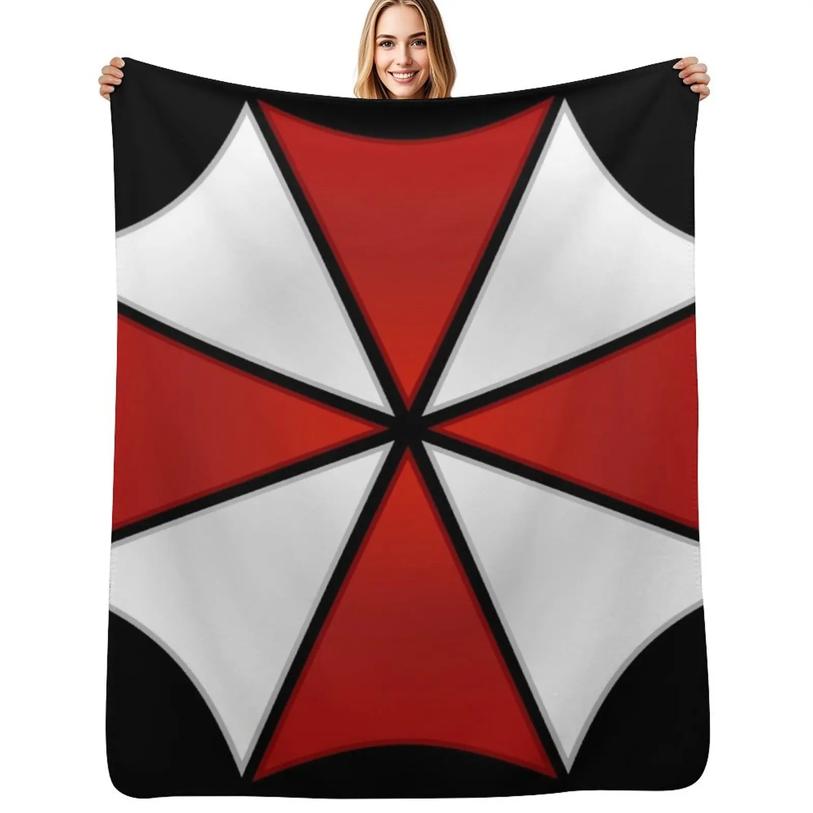 

Umbrella Corporation symbol Throw Blanket No Pilling Soft Warm Blanket for Bed