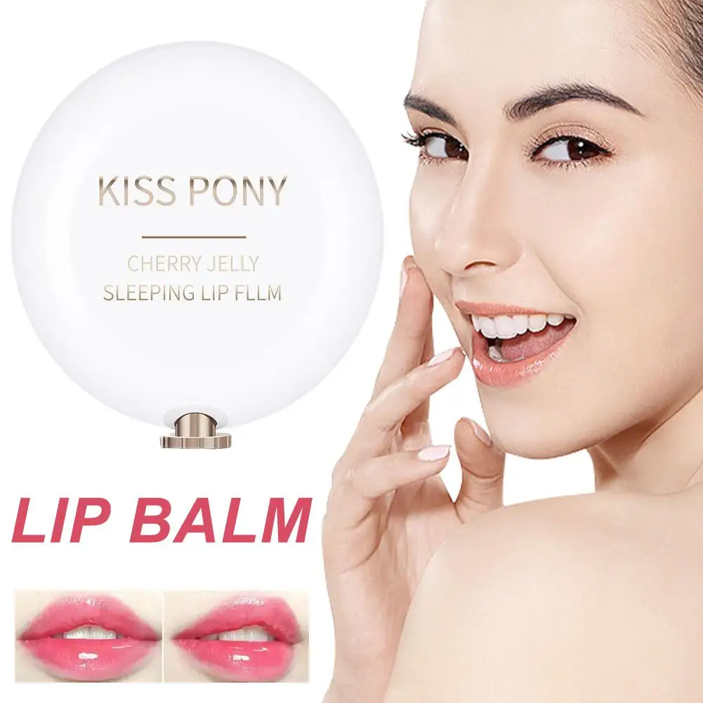 Jelly Peach pelembap bibir perawatan bibir masker tidur bibir terhidrasi merah muda manis tidak berwarna lipstik memelihara perbaikan bibir melindungi riasan dasar W2Z0