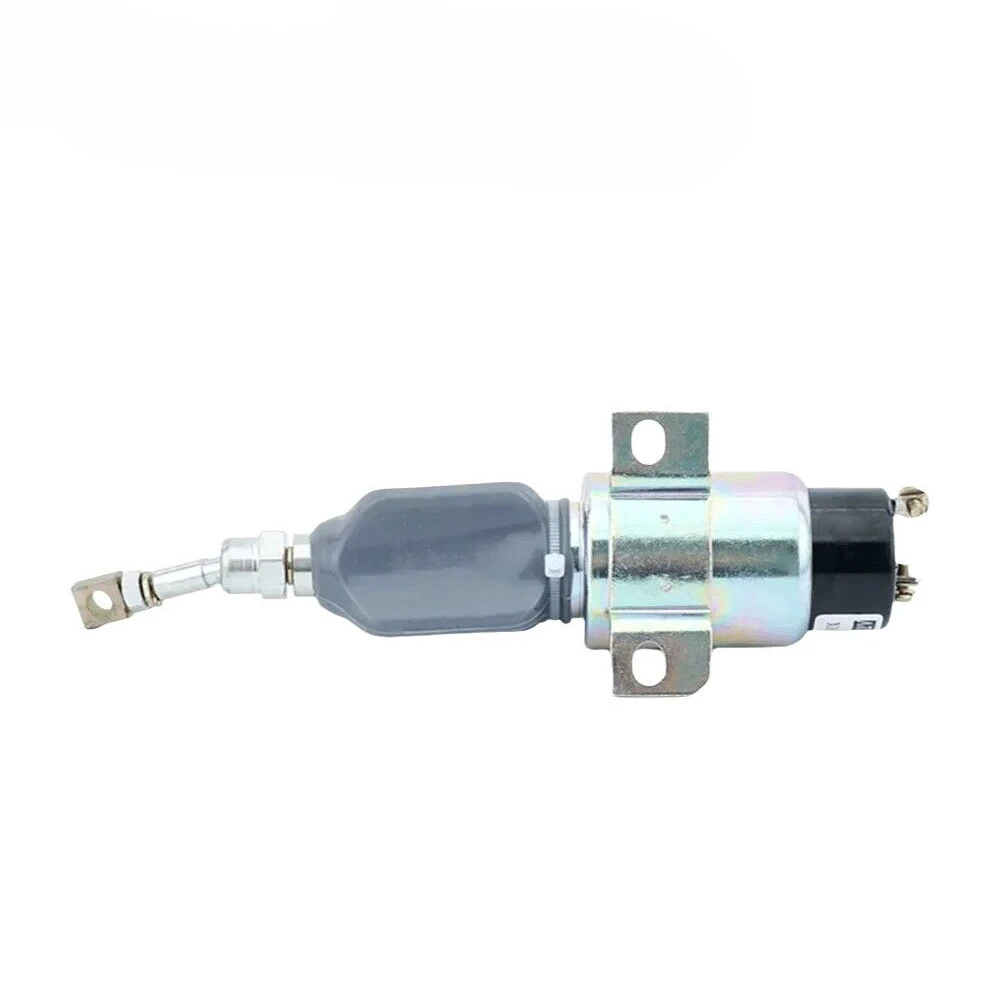 DC 12V 24V Diesel Engine Stop Solenoid Valve Electronic Flameout Fuel Switch Generator Parts Normal Open Power on Pull