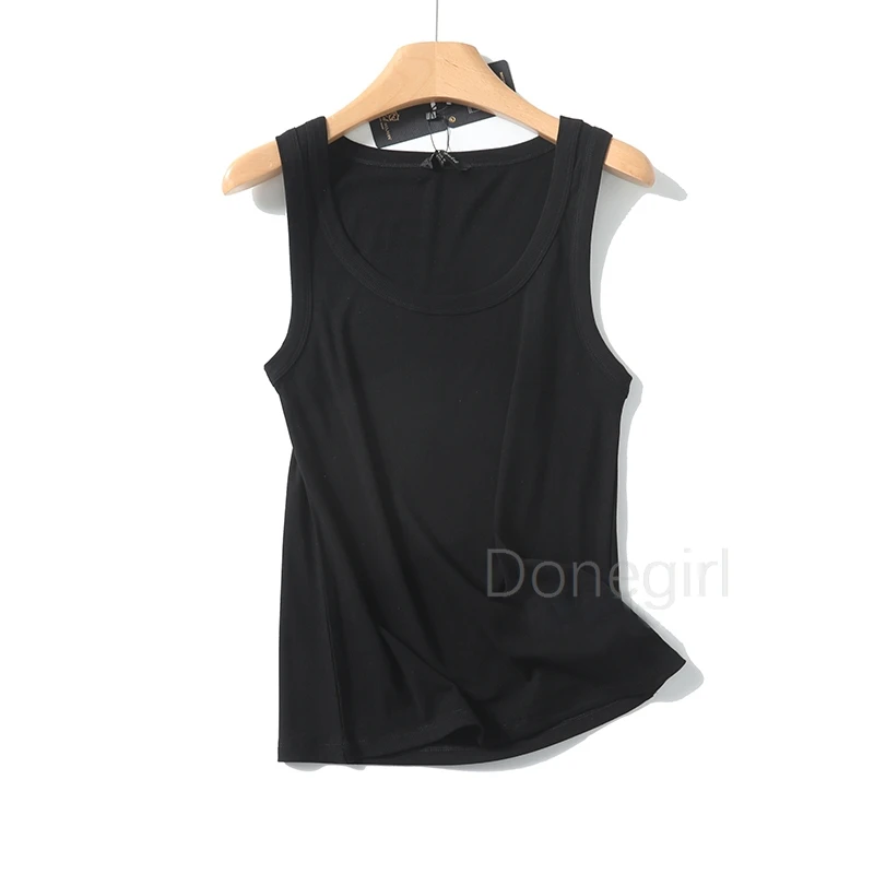 Women Clothing Sleeveless Summer Tops For Woman Cottton Casual Women T-shirts O-NECK Tank For Girls Solid Clothes For Lady