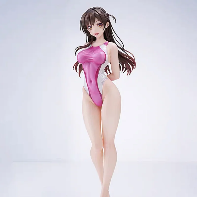 Mieten Freundin Modell Statue Mizuhara Chizuru Anime Figuren Badeanzug Stehende Schönheit Mädchen Garage Kit Ornamente Kinder Spielzeug Geschenk