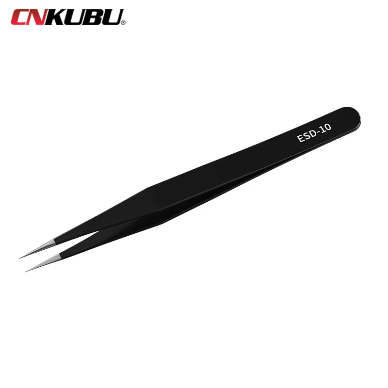 

Anti-static Precision Tweezers Set Stainless Steel ESD Tweezer Electronics Repair Tools Picking Hair Nail False Eyelash Tweezers