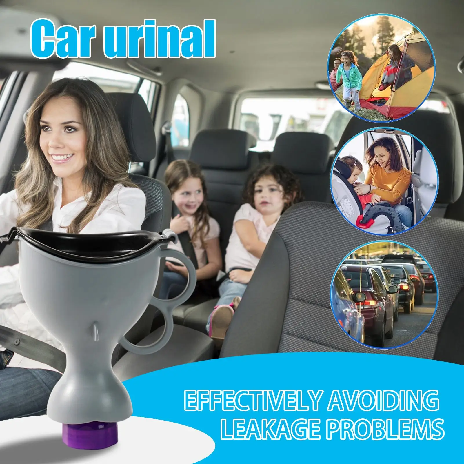 Urinarios de viaje para hombres, urinario ergonómico multifuncional, botella para orinar en la carretera, para mesita de noche, acampar al aire libre, viajes, senderismo, coche, barco y carretera