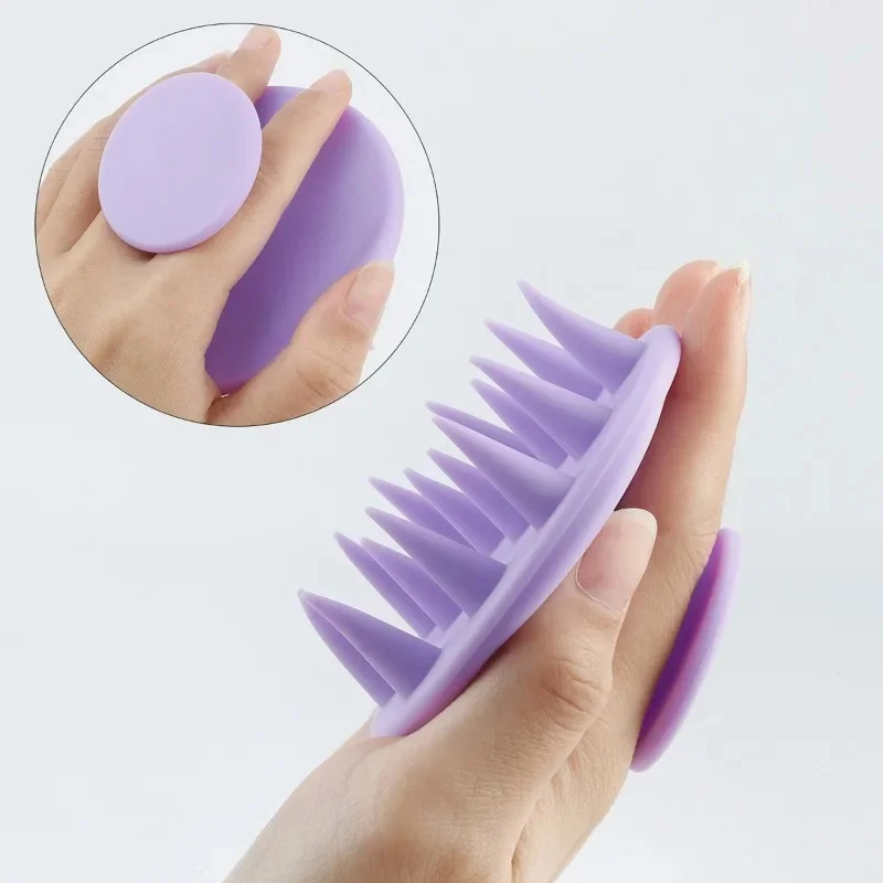 1/2/3pcs Silicone Shampoo Head Scalp Massage Brush Silicone Body Brush Hair Washing Comb Shower Brush Salon Hairdressing Tools