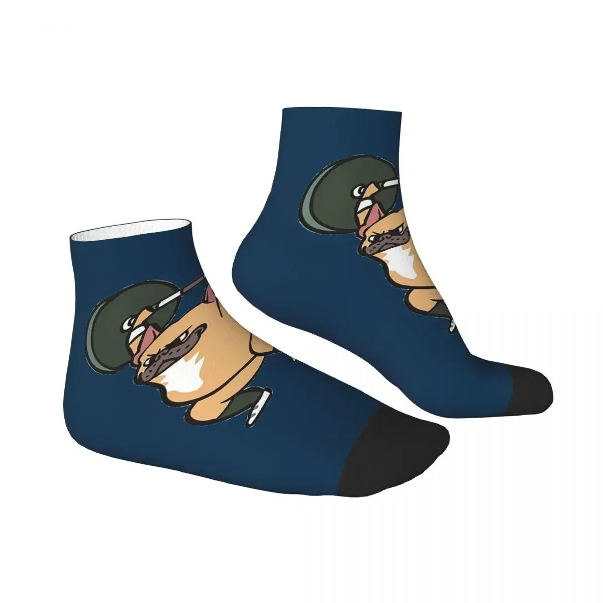 The Snatch Weightlifting French Bulldog Socks Harajuku Sweat Absorbing Stockings All Season Socks Accessories for Man's Woman's