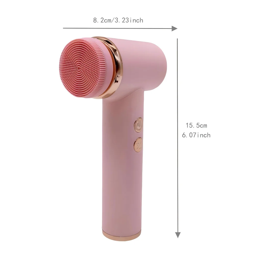 فرشاة تنظيف الوجه الكهربائية 4 في 1، 5 سرعات مقاومة للماء، مدلك تنظيف الوجه يعمل على تحسين نسيج البشرة لجميع أنواع البشرة #3