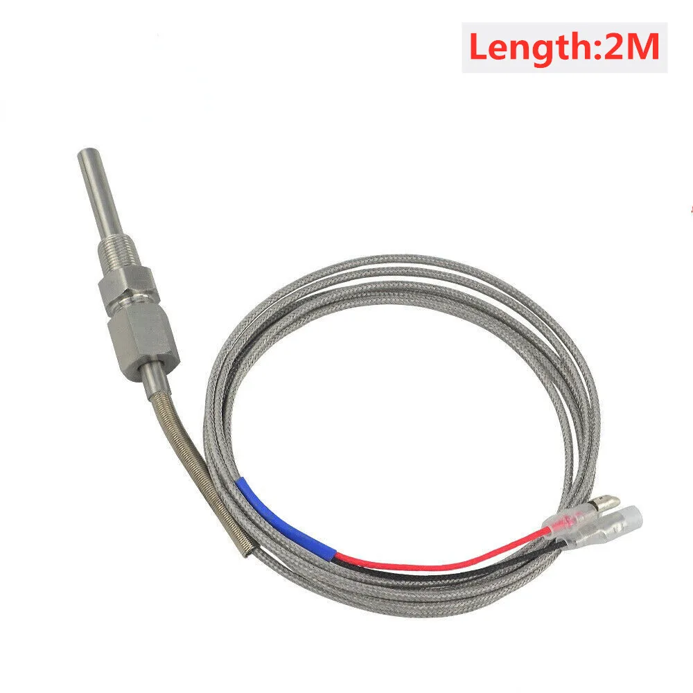 

Exhaust Gas Temp Sensor 2M EGT K Type 1/8” NPT Thermocouple Probe Exhaust Temperature Sensors Threads Exhaust Temp Sensor