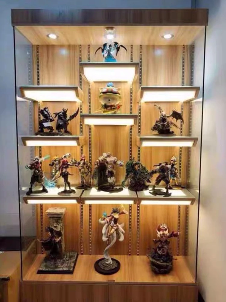 

Figure Display Cabinet Le Toys Trophy Display Cabinet Gundam Display Rack Glass Gifts Shelf Cabinet Household