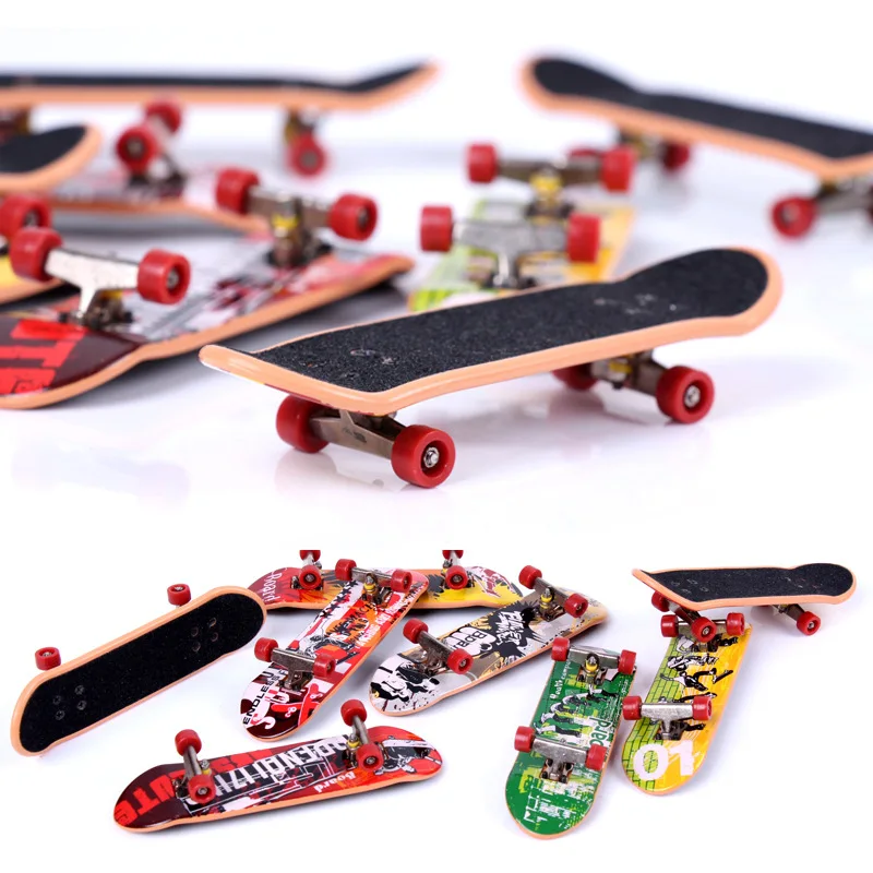 Creative Printing Professional plastic Finger Skateboard Mini Finger Boards Skate Truck Finger Skateboard For Kid Toy H24