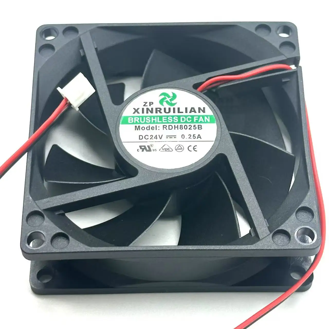 

XINRUILIAN RDH8025B DC 24 В 0,25 А 80x80x25 мм 2-проводной охлаждающий вентилятор для сервера