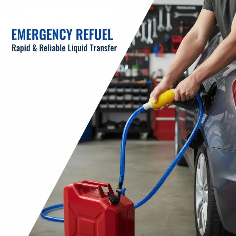 

1Pcs Durable Universal Car Fuel Pump Kit Cut Pipe Manual Hand Suction Pipe Pumping For Liquid Petrol Tuning Fuel Pump