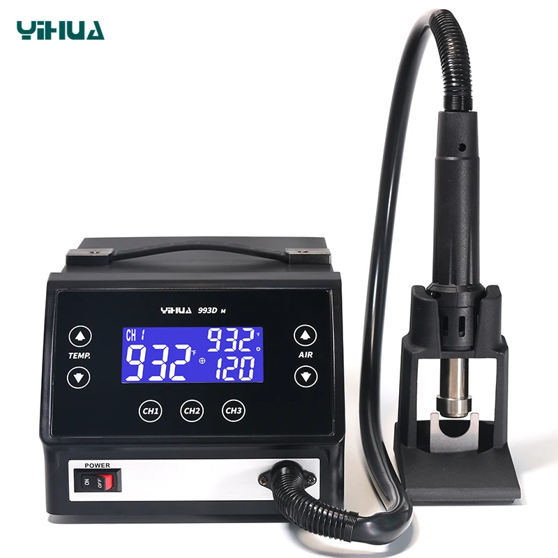 YIHUA 993DM Professional Lead-free Touch Screen Hot air Desoldering Rework Station 1000 W Hot air Soldering Station