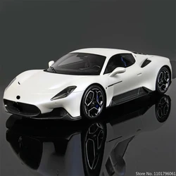 1:32 Alloy Sports Car Model Metal Toy Vehicles Car Model Sound and Light Simulation for Maserati MC20 Cabrio Kids Toys Gift