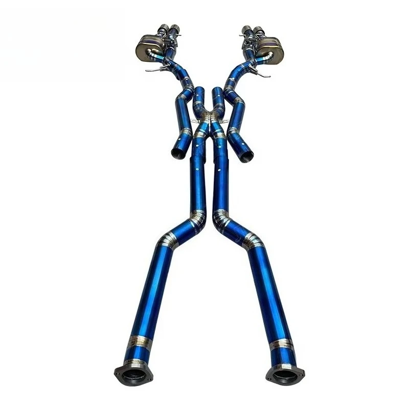 Titanium Alloy Catback Muffler Exhaust System for 2006  E63 M6 5.0 L S85 V10 Exhaust Equal Length