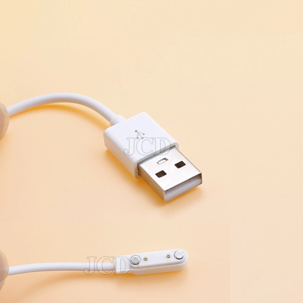 2Pin 7.62mm Strong Magnetic Charge Cable USB Charging Line Cord Rope  White Color for Smart Watches 99% Universal image 4