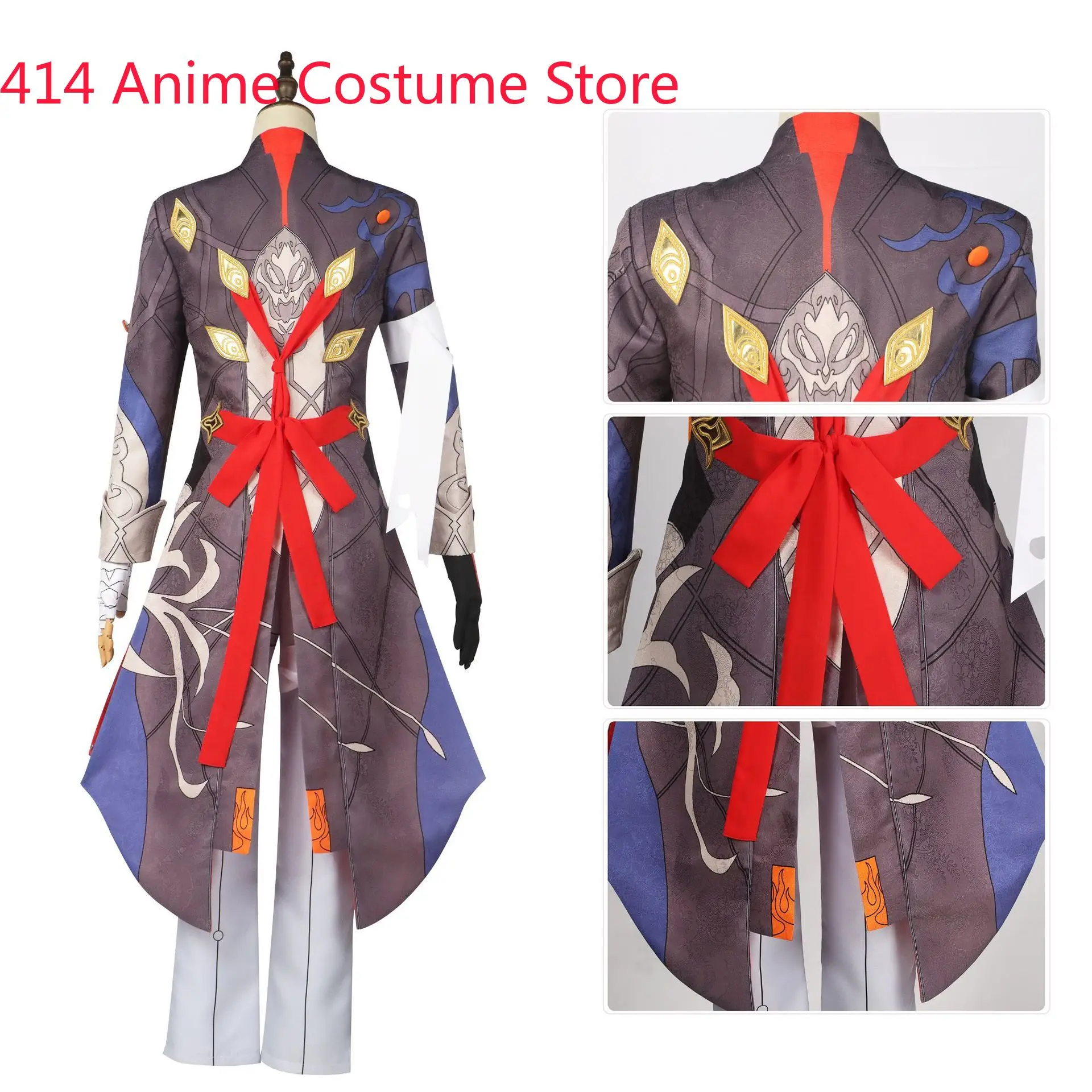 Anime Honkai Star Rail Cosplay Blade Costume Men Game Uniform Full Sets Wigs Halloween Party Performance Clothes S-3XL