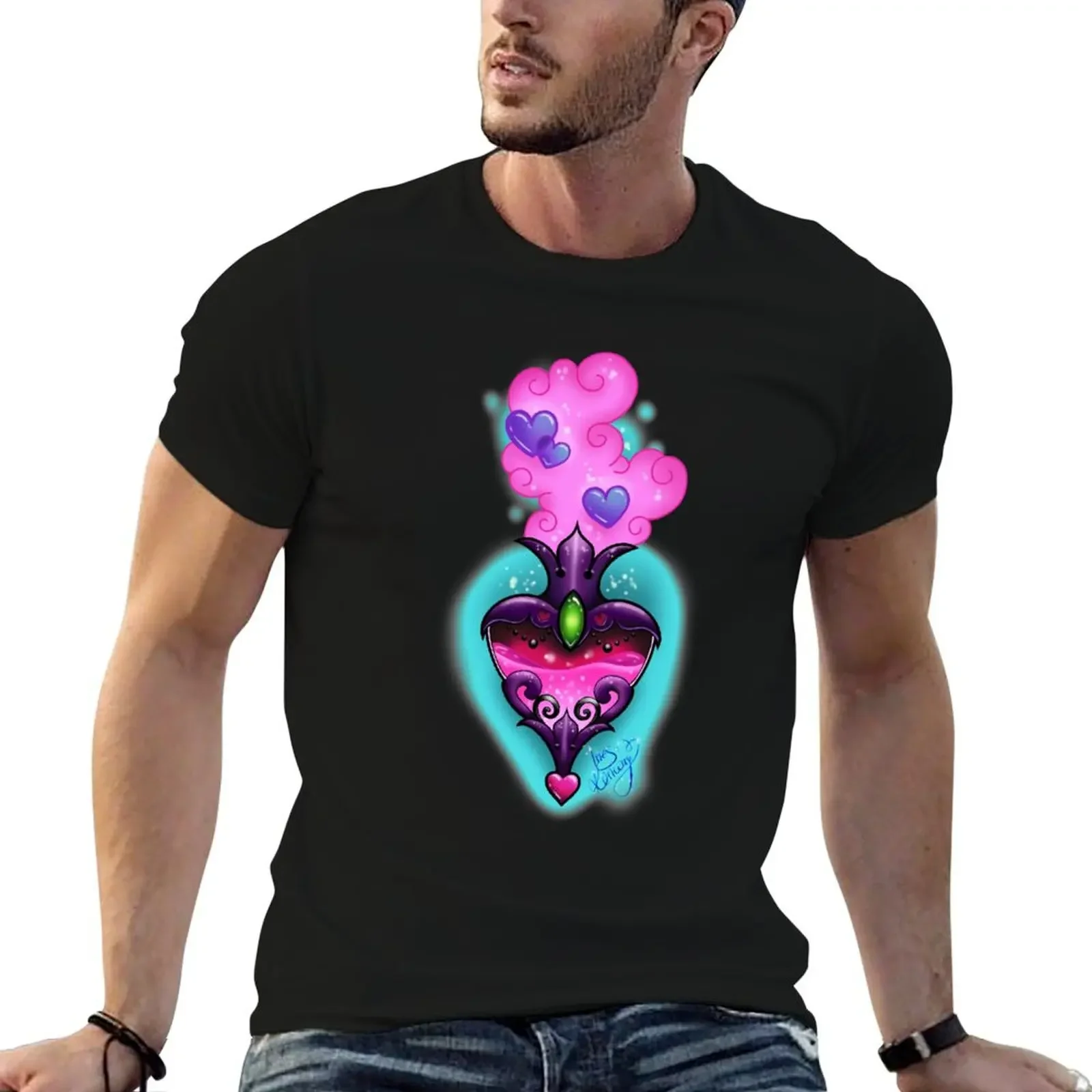 

Love potion T-Shirt blue archive summer top anime t shirts men clothing