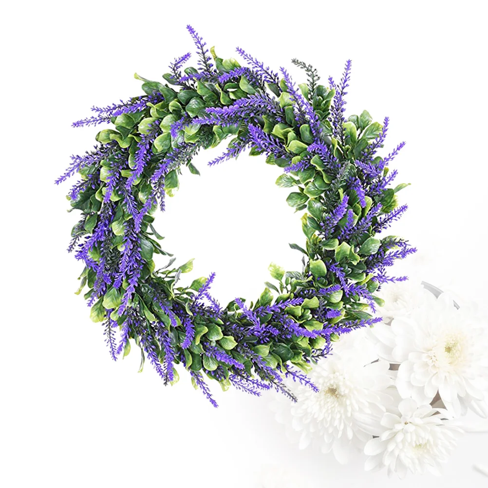 

Artificial Garland Wreath Decor Hanging Wedding Photo Prop Front DoorFlower Ring Never Wither Realistic Effect Suitable Indoor
