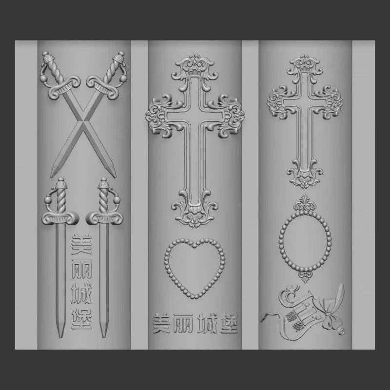 3D Silikon Nagelkunst-Form Schwert Mond Schmetterling Kreuz Schnitzform Unverzichtbares Werkzeug für Nagelkünstler – Detail 5