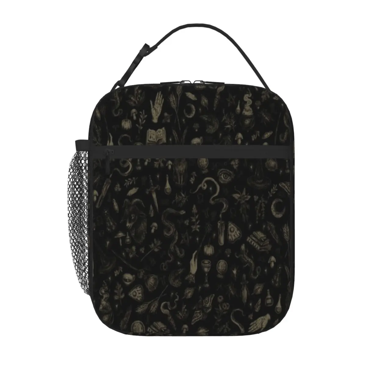 Hot Sale Just Witch Things (black And Beige) 3D Stereo Lunch Bag Daycare Meal School Lunch Bag