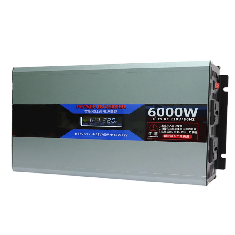 

XY Dual voltage DC24V 12V 48V 60V To AC 110V 220V 1000W 800W Transformer Rated Inverter Corrected Chordal Wave DC-AC converter