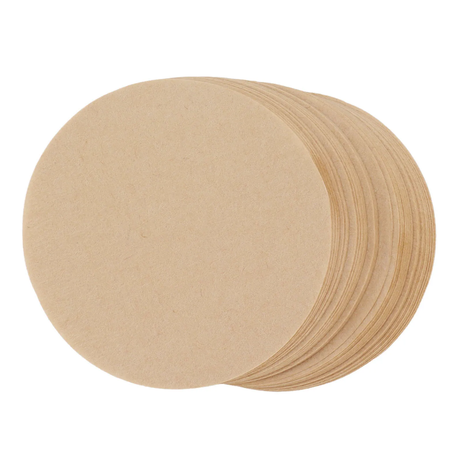 100Pcs 64mm Round Coffee Filter Disposable Unbleached Natural Coffee Filter Paper for 1 to 2 People Measure