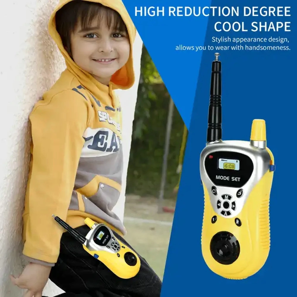 Mini walkie-talkies portátiles de mano para niños, Radio bidireccional, juguete para el Día de los niños, regalos de cumpleaños, interfono al aire