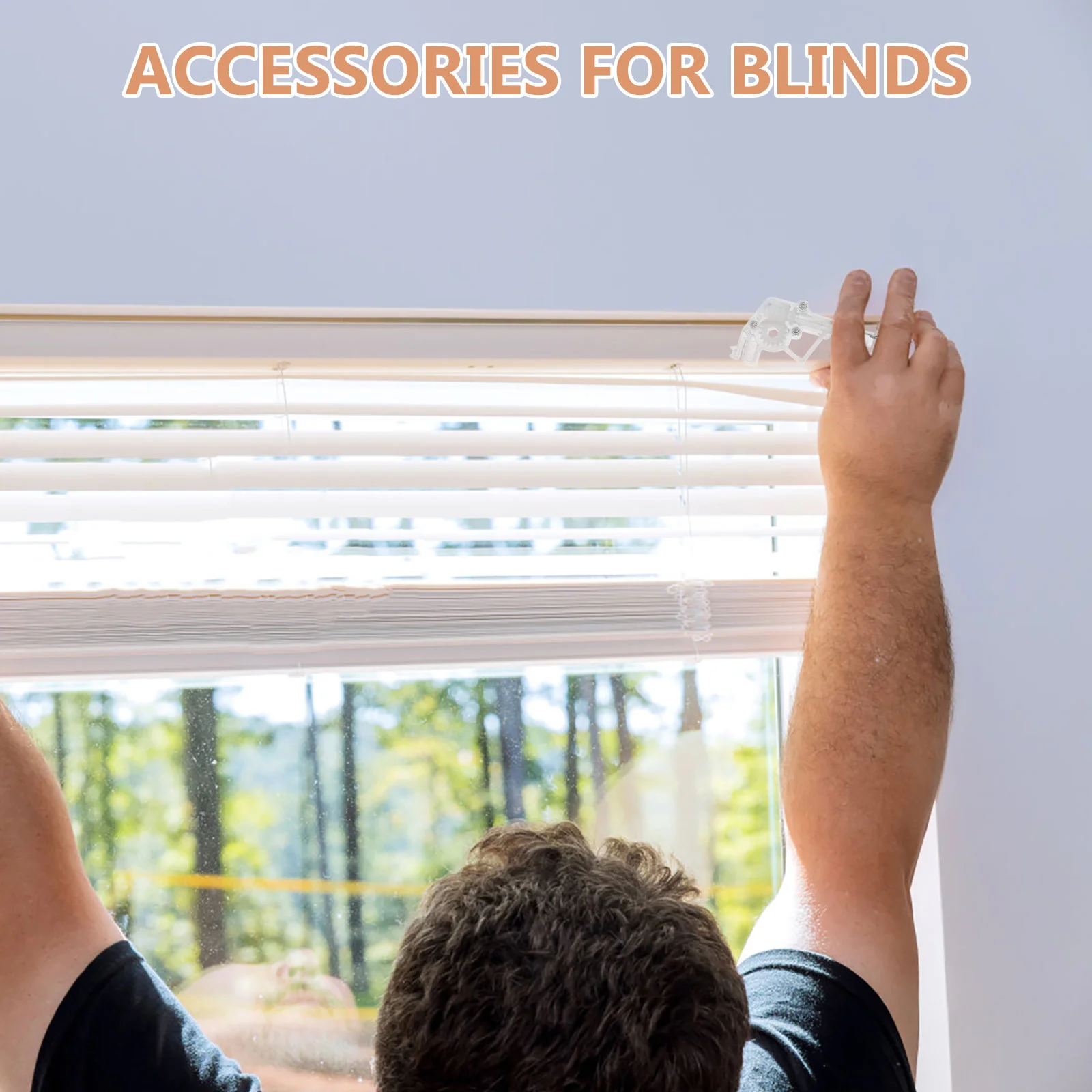 Tilt Mechanism Hook Venetian Blind Control Head Wooden Blinds Supplies Sliding Door Shutters