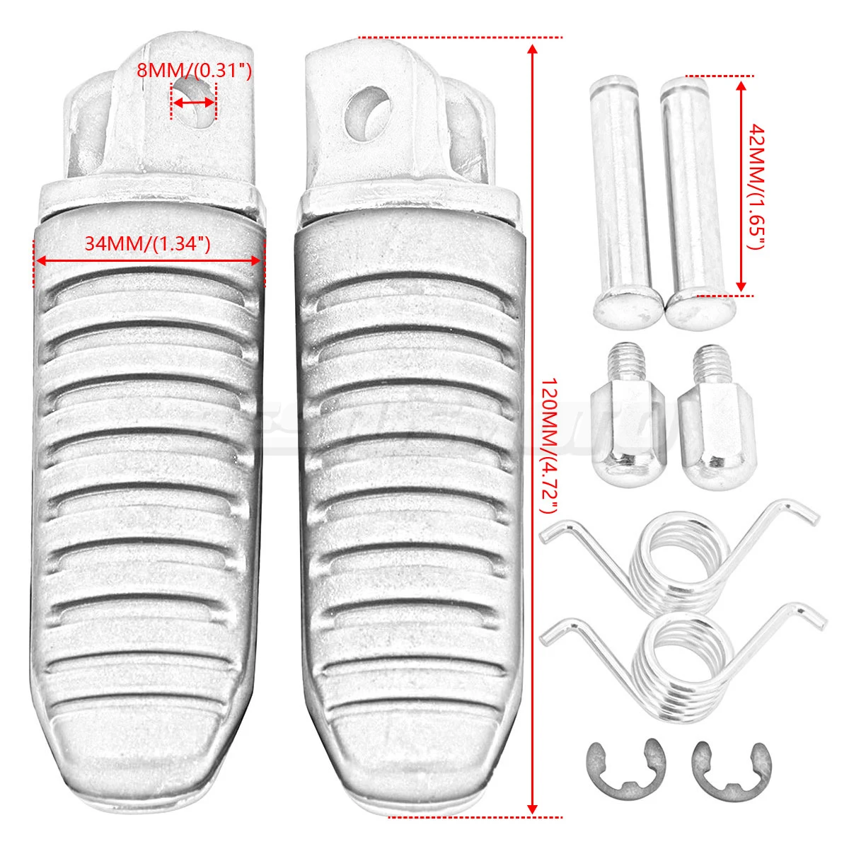 Motorcycle Front Footrests Foot Pegs For Suzuki V-Strom DL 650 1000 GSX 1250 1300 1400 GSR 400 600 750 GSX1300R Hayabusa B-King