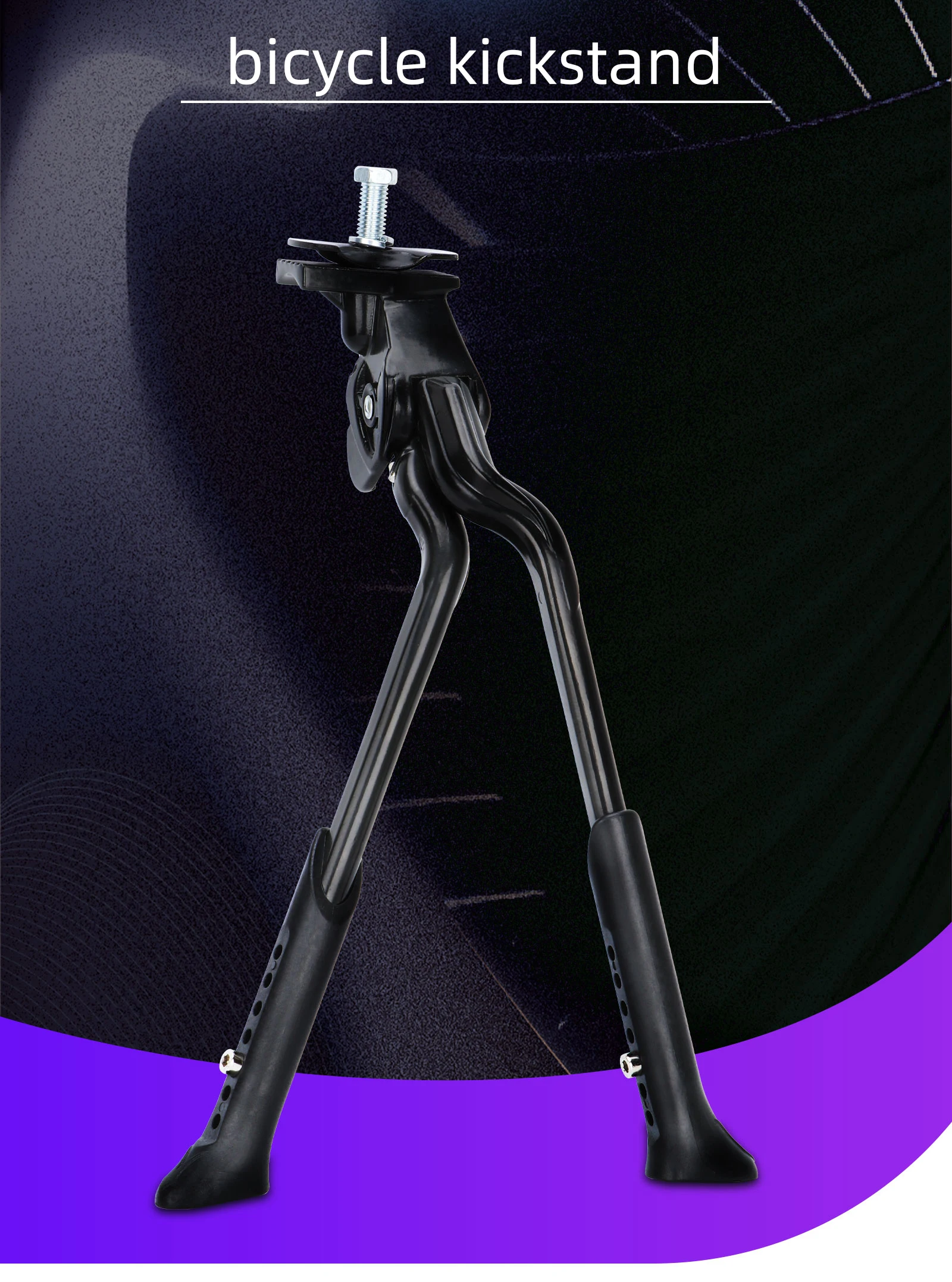 LP Litepro Doppelhalterung Fahrradständer Höhenverstellbar Aluminiumlegierung für Rennrad faltbares Fahrrad MTB Dual Center Fußstütze – Detail 2